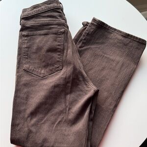 Abercrombie & Fitch Dark Brown High-Rise Jeans